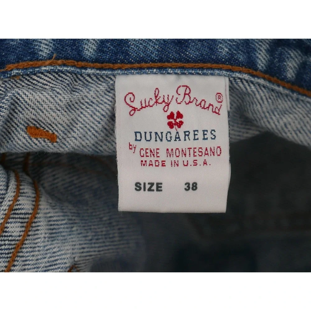 Vintage 90s Lucky Brand Dungarees Red Tab 81 Relaxed FitJeans Men's 38x32 USA